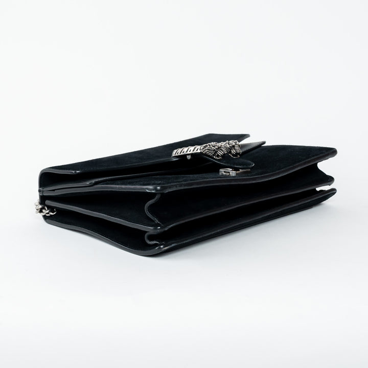 Gucci Black Suede Large Dionysus Flap Bag
