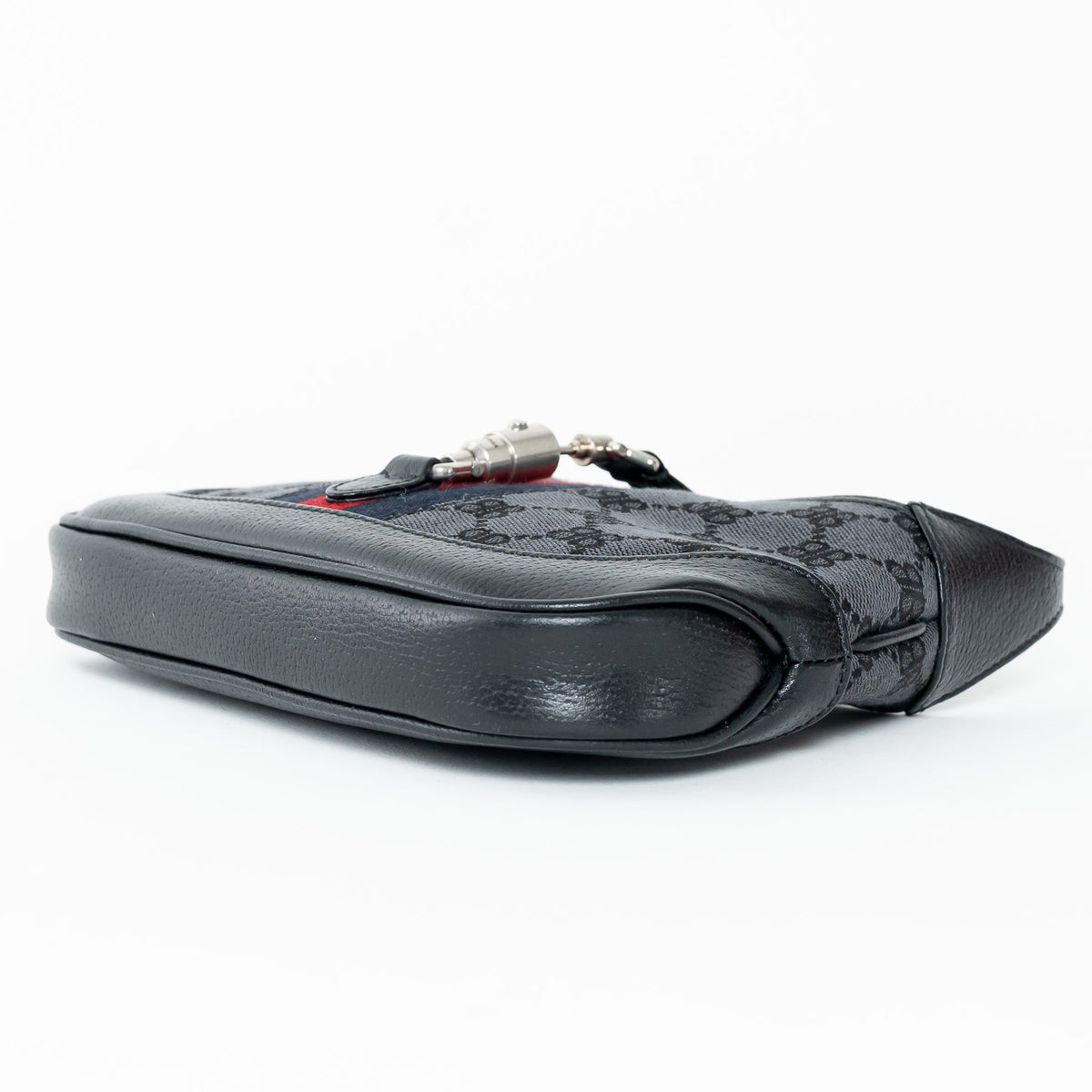 Gucci x Balenciaga Black BB Supreme Monogram Canvas The Hacker Project Jackie Mini Bag