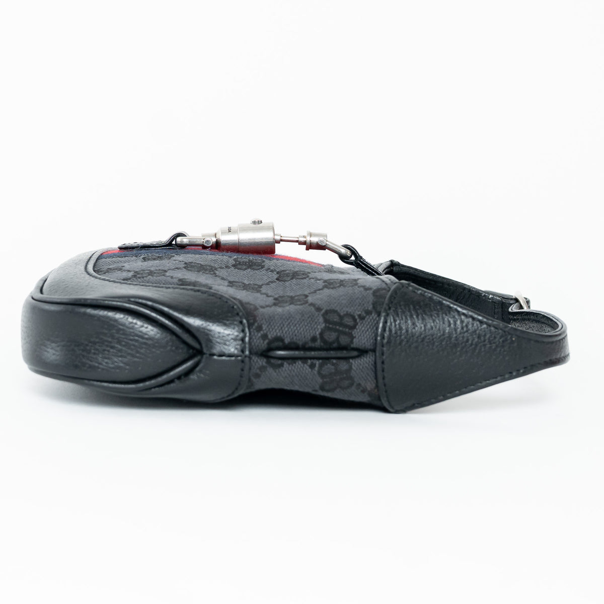 Gucci x Balenciaga Black BB Supreme Monogram Canvas The Hacker Project Jackie Mini Bag