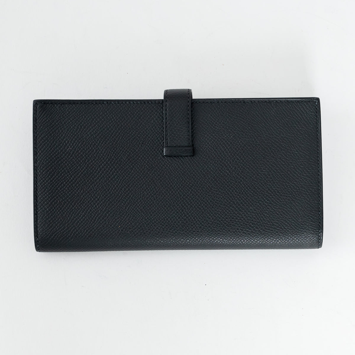 Hermes Black Epsom Leather Bearn Wallet