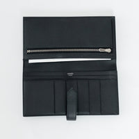 Hermes Black Epsom Leather Bearn Wallet
