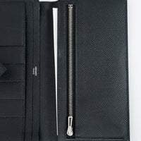 Hermes Black Epsom Leather Bearn Wallet