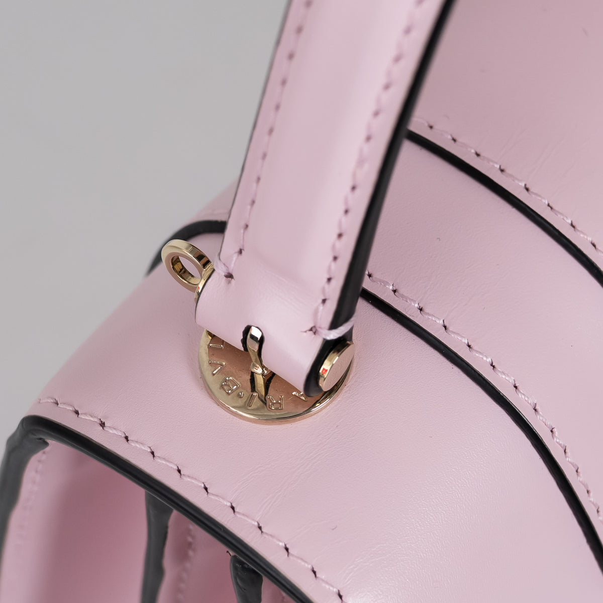 Bvlgari Blush Pink Calf Leather Small Serpenti Forever Top Handle Handbag