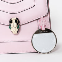 Bvlgari Blush Pink Calf Leather Small Serpenti Forever Top Handle Handbag