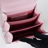 Bvlgari Blush Pink Calf Leather Small Serpenti Forever Top Handle Handbag