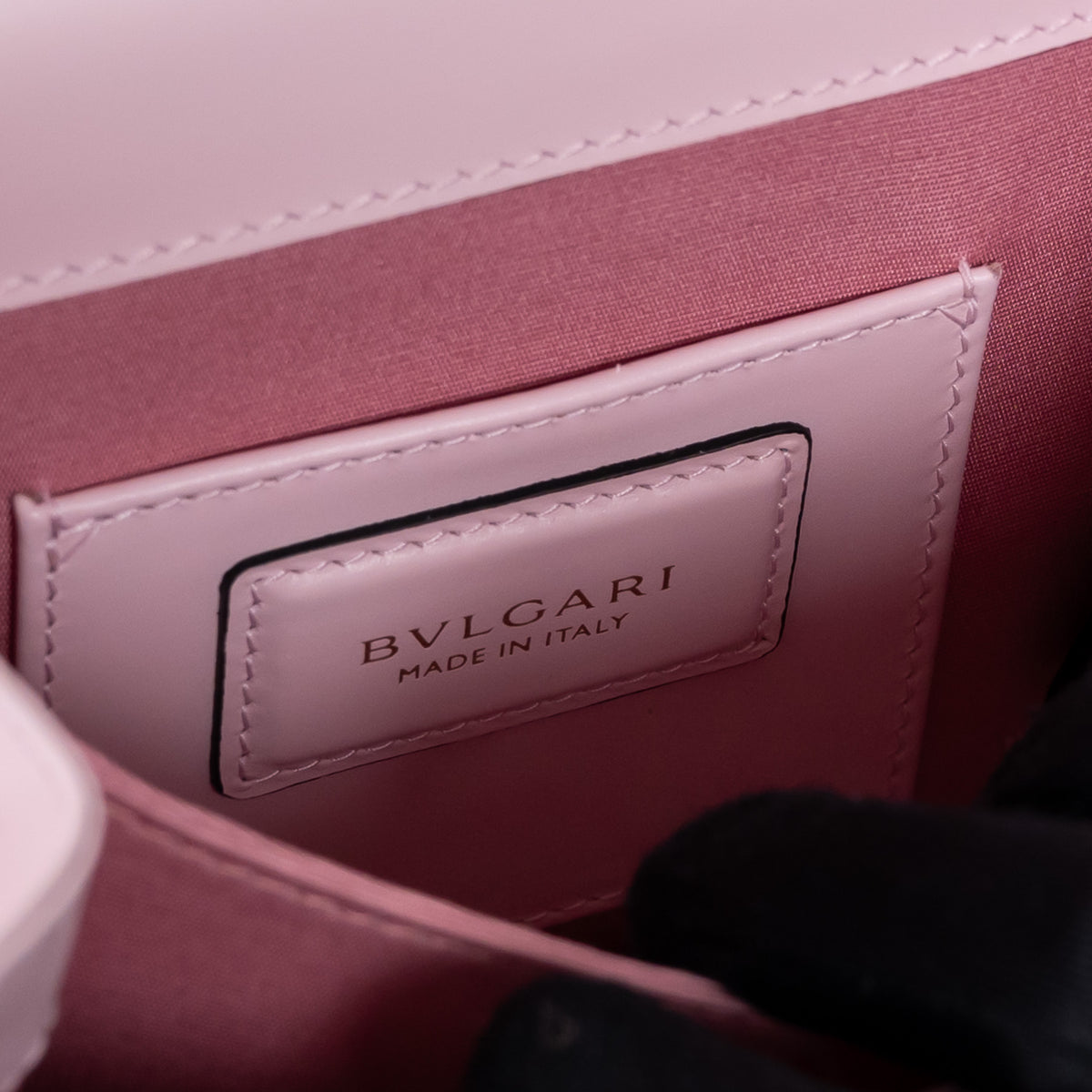 Bvlgari Blush Pink Calf Leather Small Serpenti Forever Top Handle Handbag