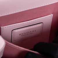 Bvlgari Blush Pink Calf Leather Small Serpenti Forever Top Handle Handbag