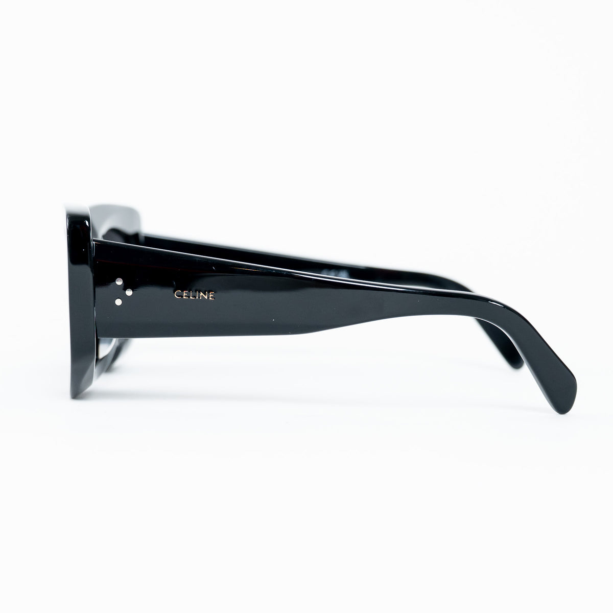 Celine Black Bold Frame Sunglasses with Tinted Lenses