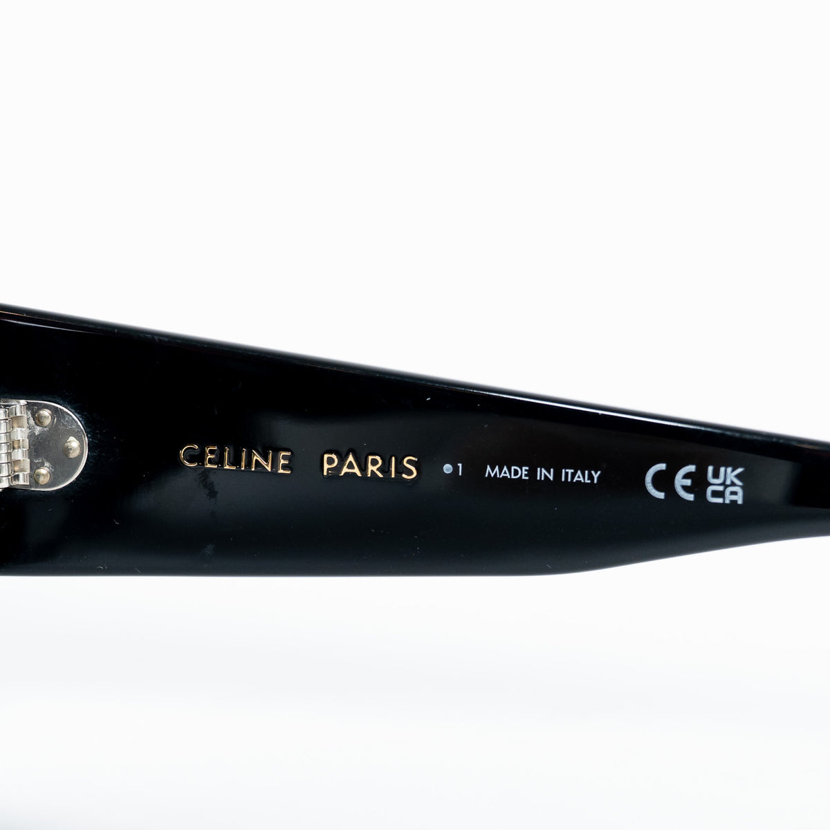 Celine Black Bold Frame Sunglasses with Tinted Lenses