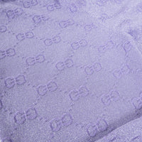 Gucci Purple/Metallic Wool Monogram Print Casual Pants Size S