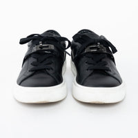 Hermes Black Calfskin Leather Day Sneakers Size 35
