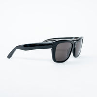 Balenciaga Black Rectangular Frame Sunglasses with Logo Detail