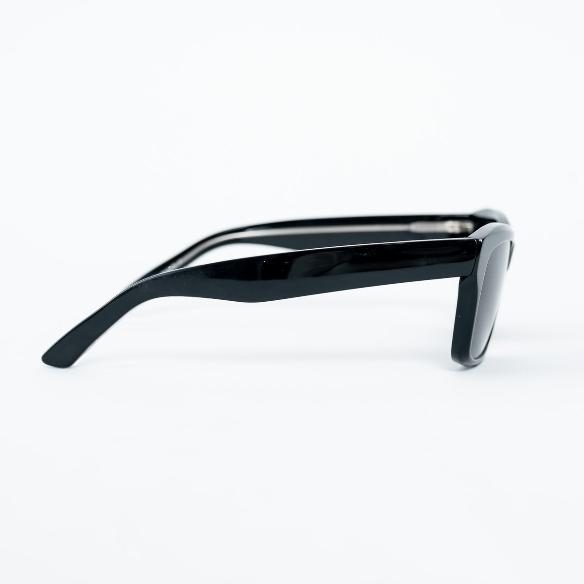 Balenciaga Black Rectangular Frame Sunglasses with Logo Detail