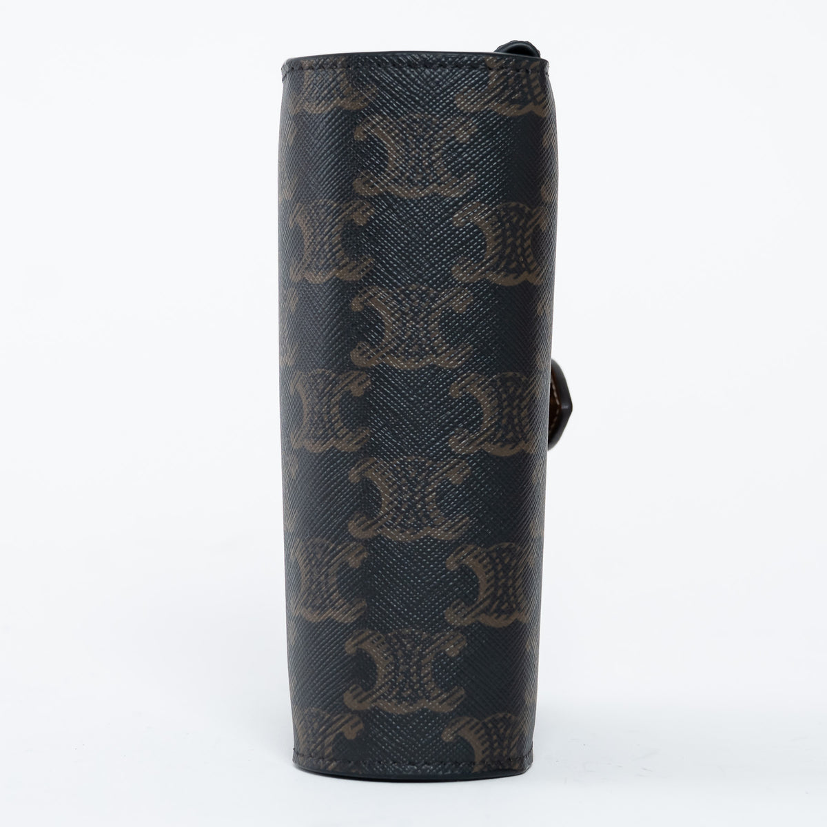 Celine Triomphe Monogram Canvas and Tan Calfskin Leather Travel Kit