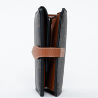 Celine Triomphe Monogram Canvas and Tan Calfskin Leather Travel Kit