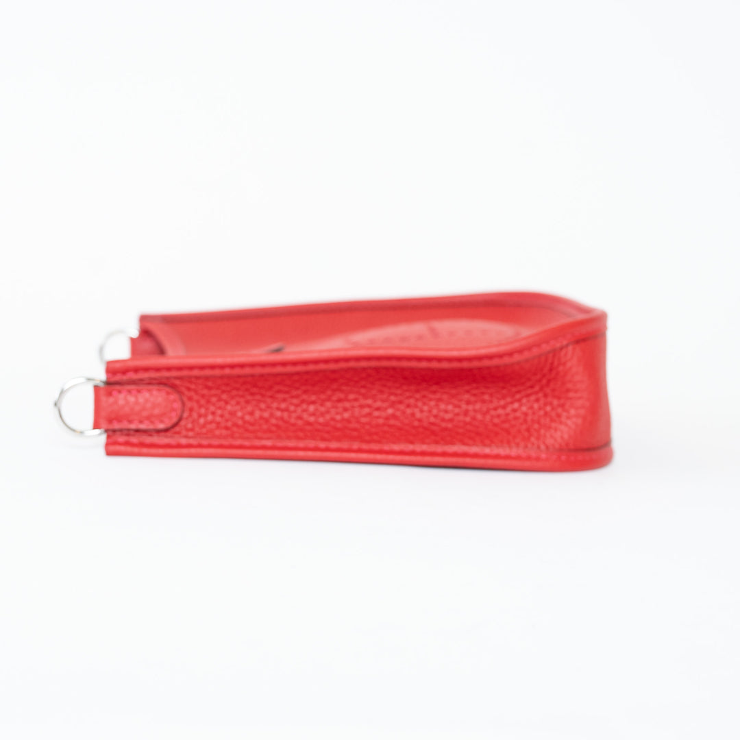 Hermes Red Clemence Leather Mini Evelyne 16