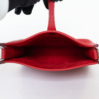 Hermes Red Clemence Leather Mini Evelyne 16