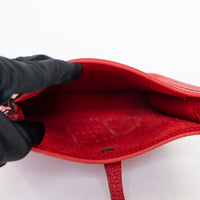 Hermes Red Clemence Leather Mini Evelyne 16