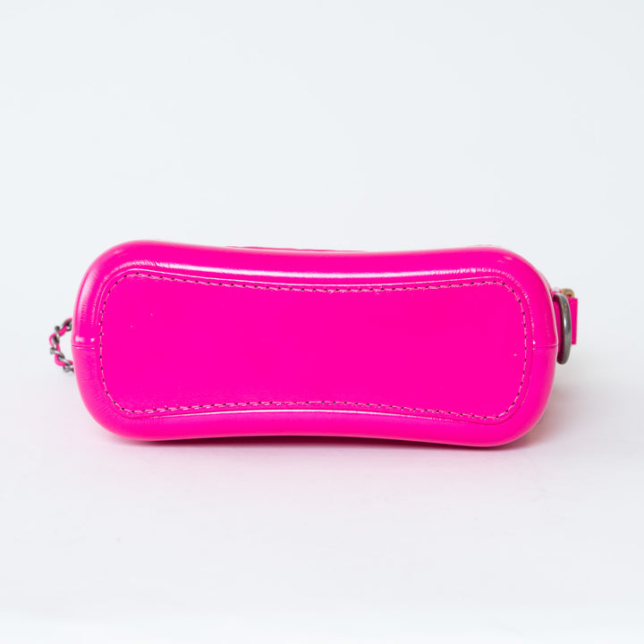 Pre-Loved Chanel™ Neon Pink Calfskin Leather Small Gabrielle Bag
