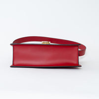 Gucci Red Smooth Calfskin Leather Medium Sylvie Bag