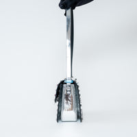 Valentino Metallic Silver Patent Leather Small Rockstud Shoulder Bag