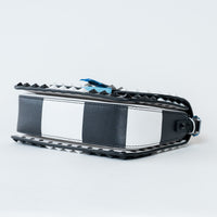 Valentino Black/White Smooth Leather Chess Print Small Rockstud Shoulder Bag