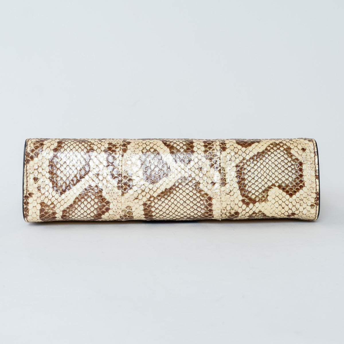 Gucci Beige Raffia and Elaphe Snakeskin Leather Small Ophidia Shoulder Bag