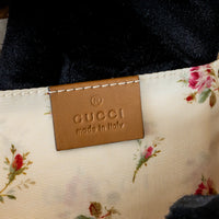 Gucci Beige Raffia and Elaphe Snakeskin Leather Small Ophidia Shoulder Bag