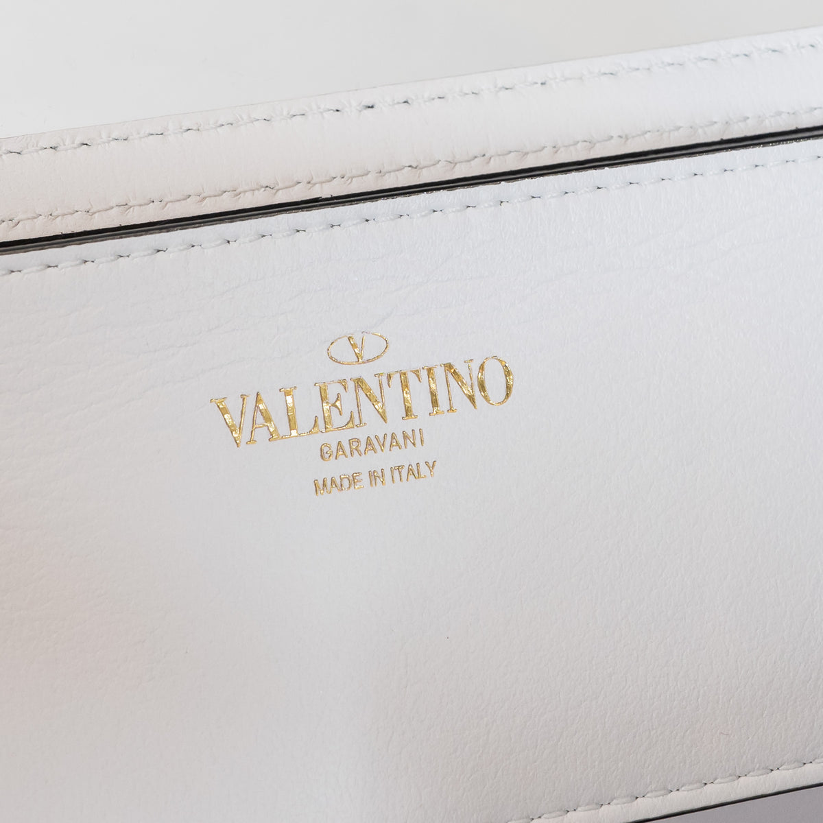 Valentino PVC and White Calf Leather East West Large Loco Shoulder Bag