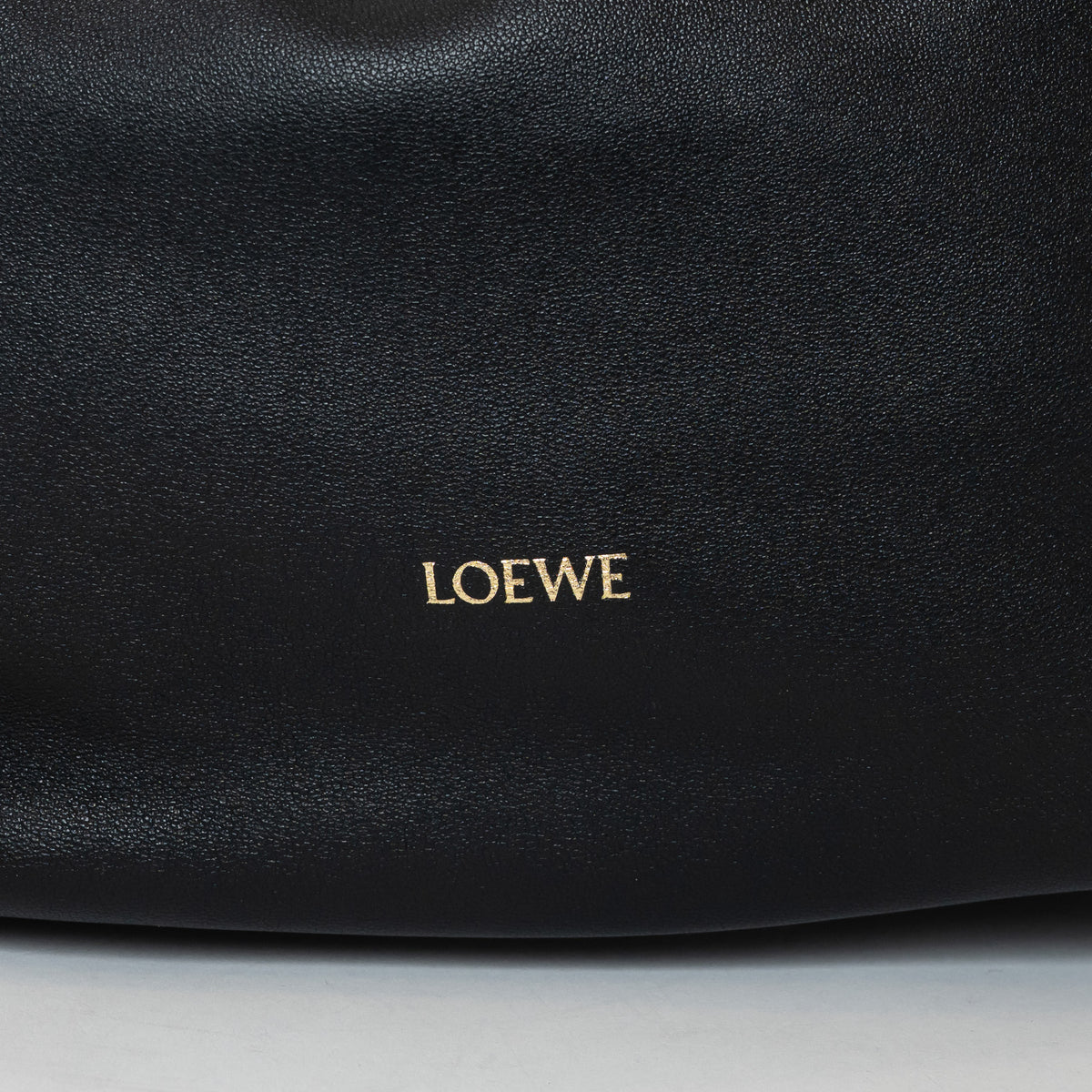 Loewe Black Mellow Nappa Lambskin Leather Medium Squeeze Bag