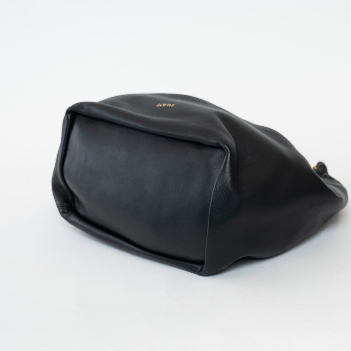 Loewe Black Mellow Nappa Lambskin Leather Medium Squeeze Bag