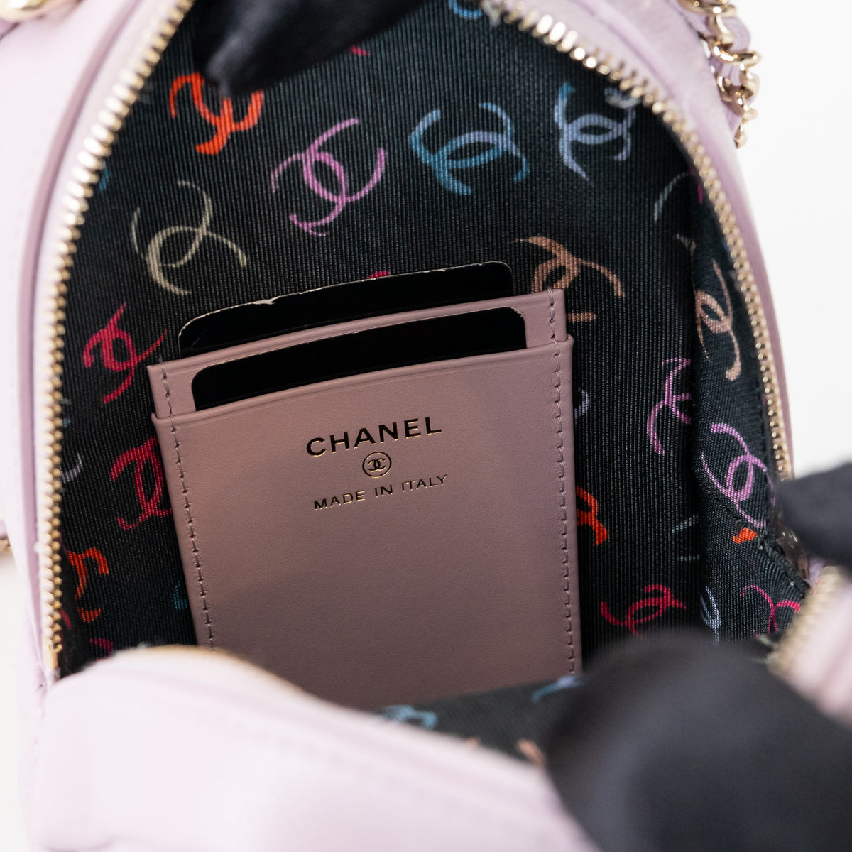Pre-Loved Chanel™ Lilac Caviar Leather Mini Backpack