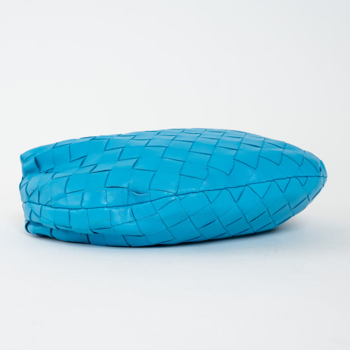 Bottega Veneta Electric Blue Intrecciato Leather Mini Jodie Bag