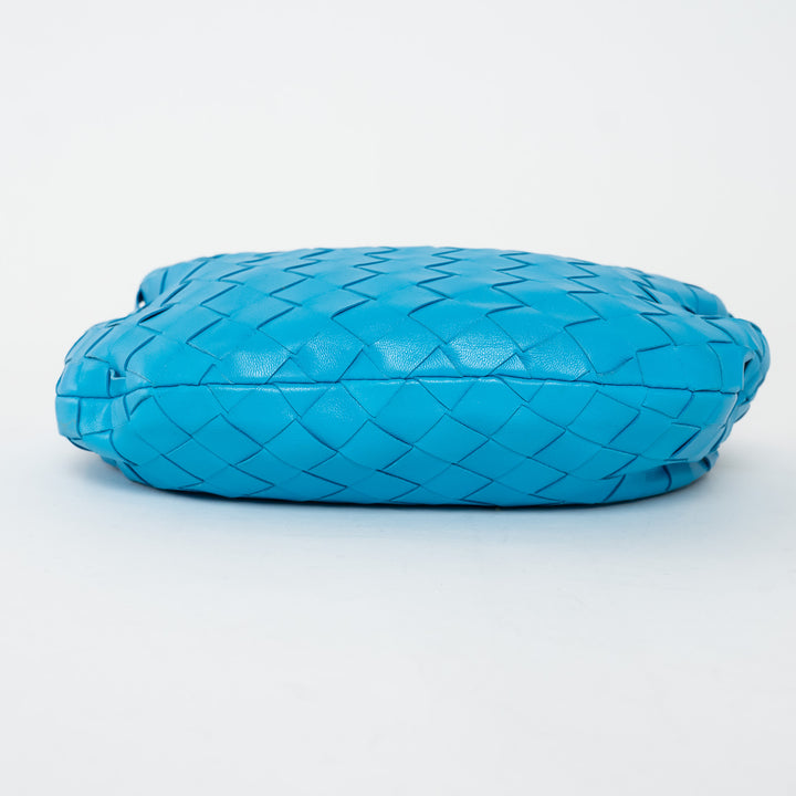 Bottega Veneta Electric Blue Intrecciato Leather Mini Jodie Bag