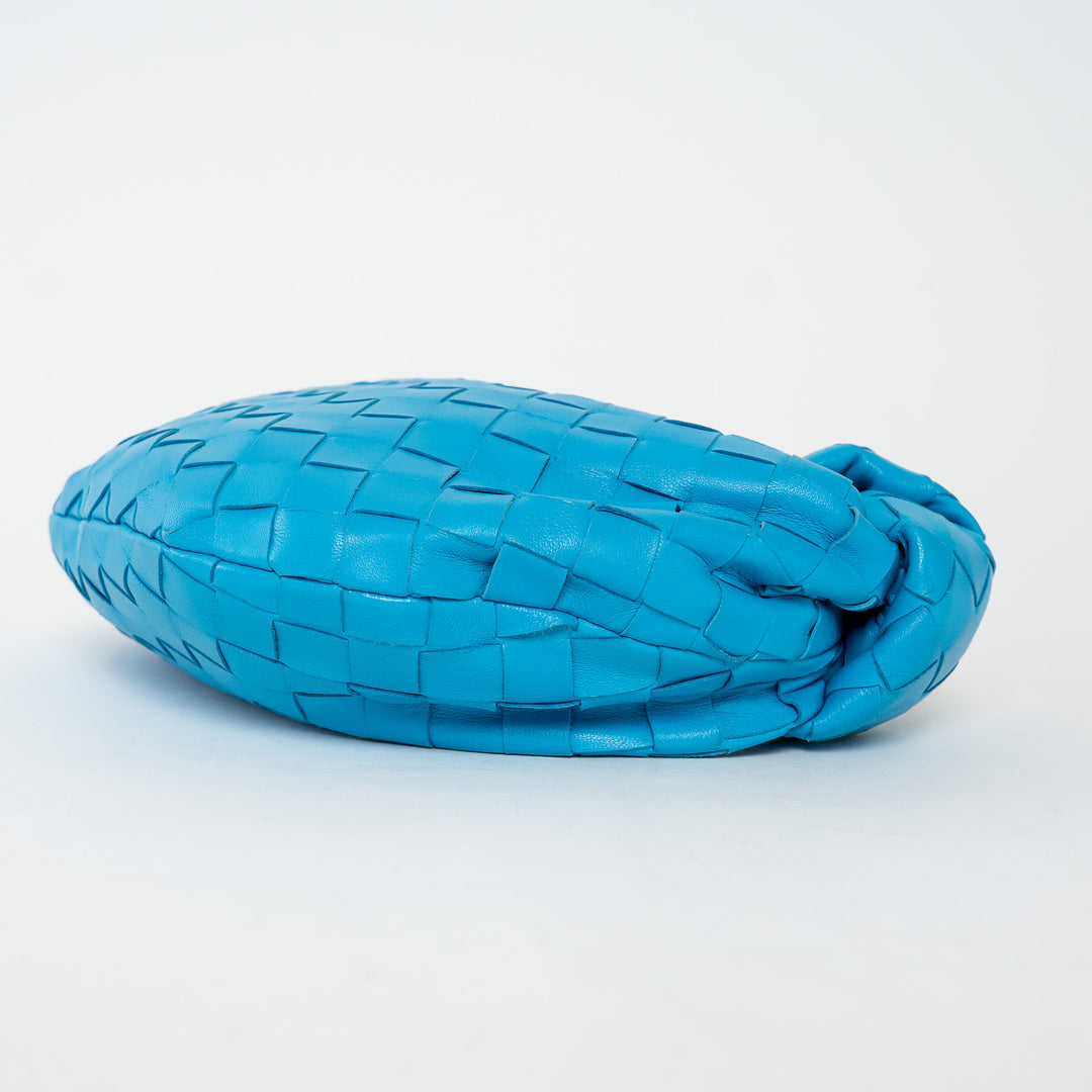 Bottega Veneta Electric Blue Intrecciato Leather Mini Jodie Bag