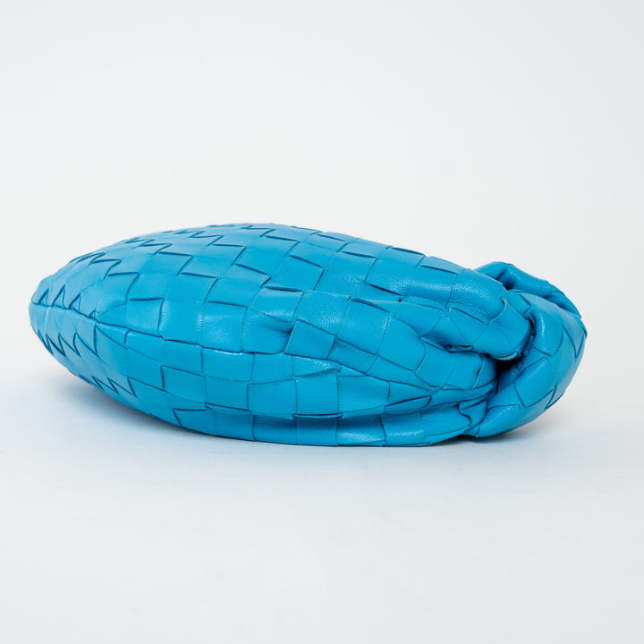 Bottega Veneta Electric Blue Intrecciato Leather Mini Jodie Bag