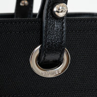 Pre-Loved Chanel™ Black Leather and Nylon Paris Biarritz Tote Bag