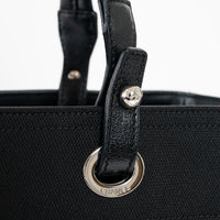 Pre-Loved Chanel™ Black Leather and Nylon Paris Biarritz Tote Bag