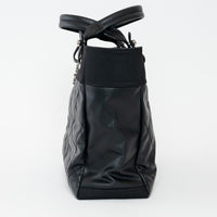 Pre-Loved Chanel™ Black Leather and Nylon Paris Biarritz Tote Bag