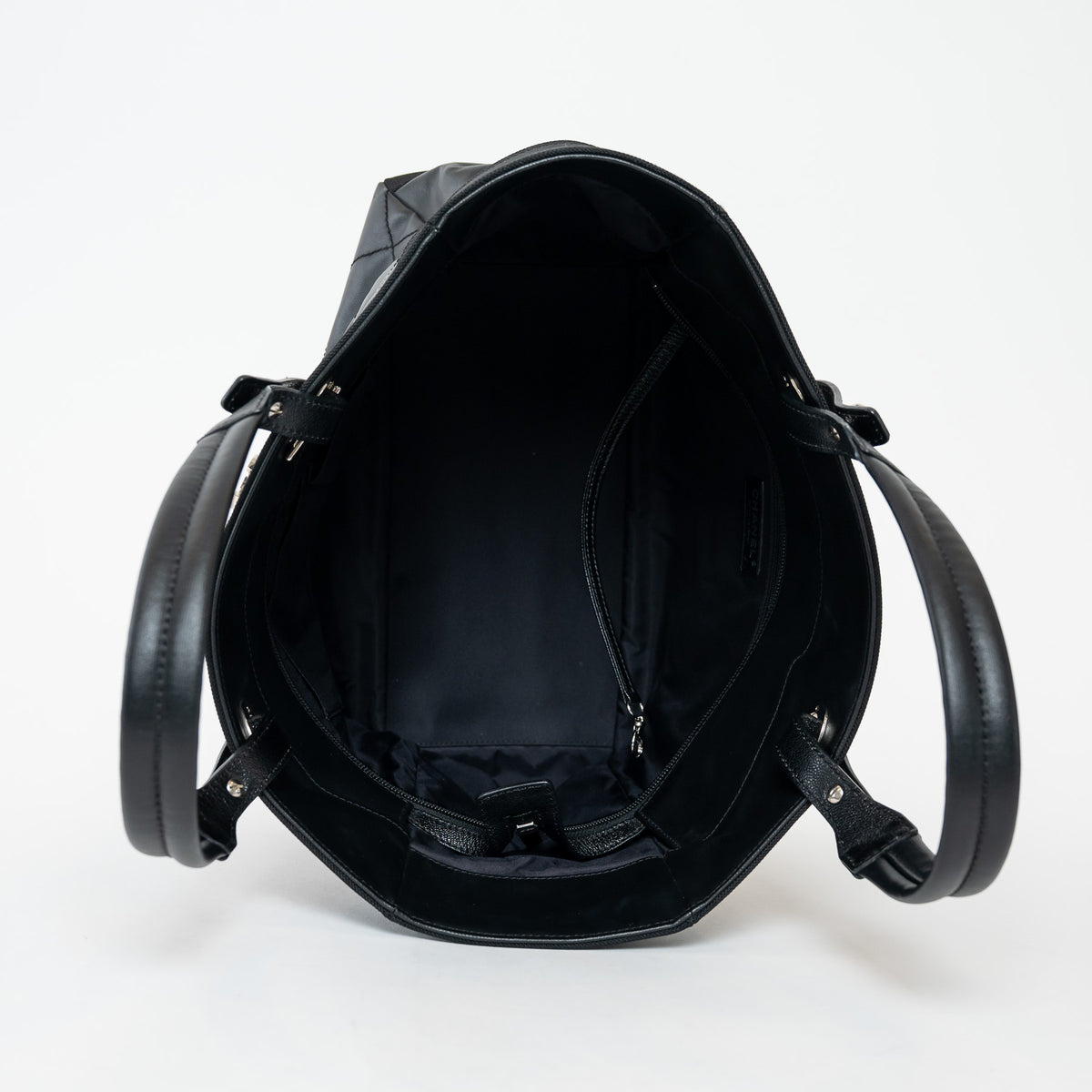 Pre-Loved Chanel™ Black Leather and Nylon Paris Biarritz Tote Bag