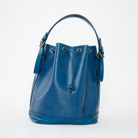 Louis Vuitton Blue Epi Leather Noe GM Bucket Bag