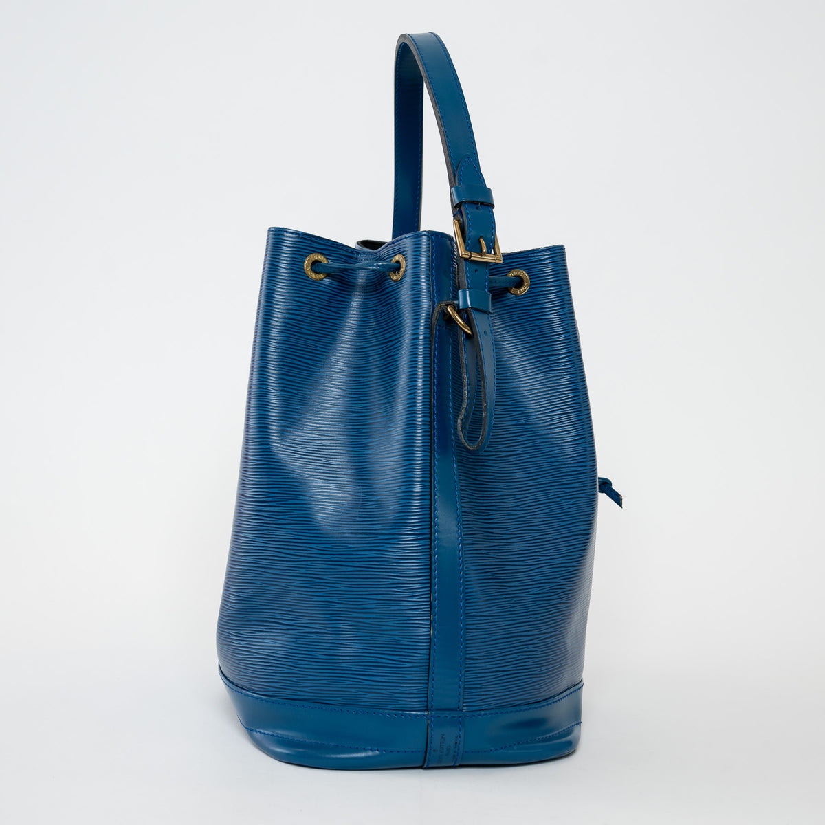 Louis Vuitton Blue Epi Leather Noe GM Bucket Bag