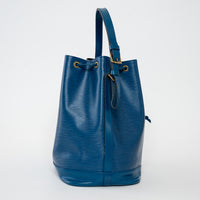 Louis Vuitton Blue Epi Leather Noe GM Bucket Bag