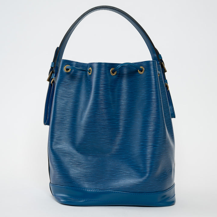 Louis Vuitton Blue Epi Leather Noe GM Bucket Bag