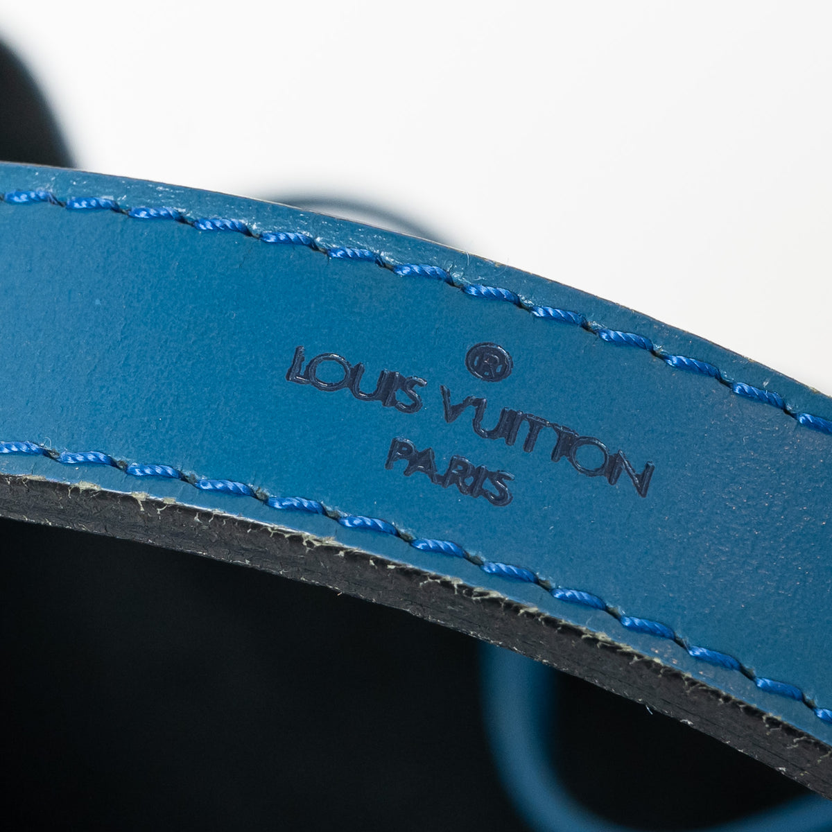 Louis Vuitton Blue Epi Leather Noe GM Bucket Bag