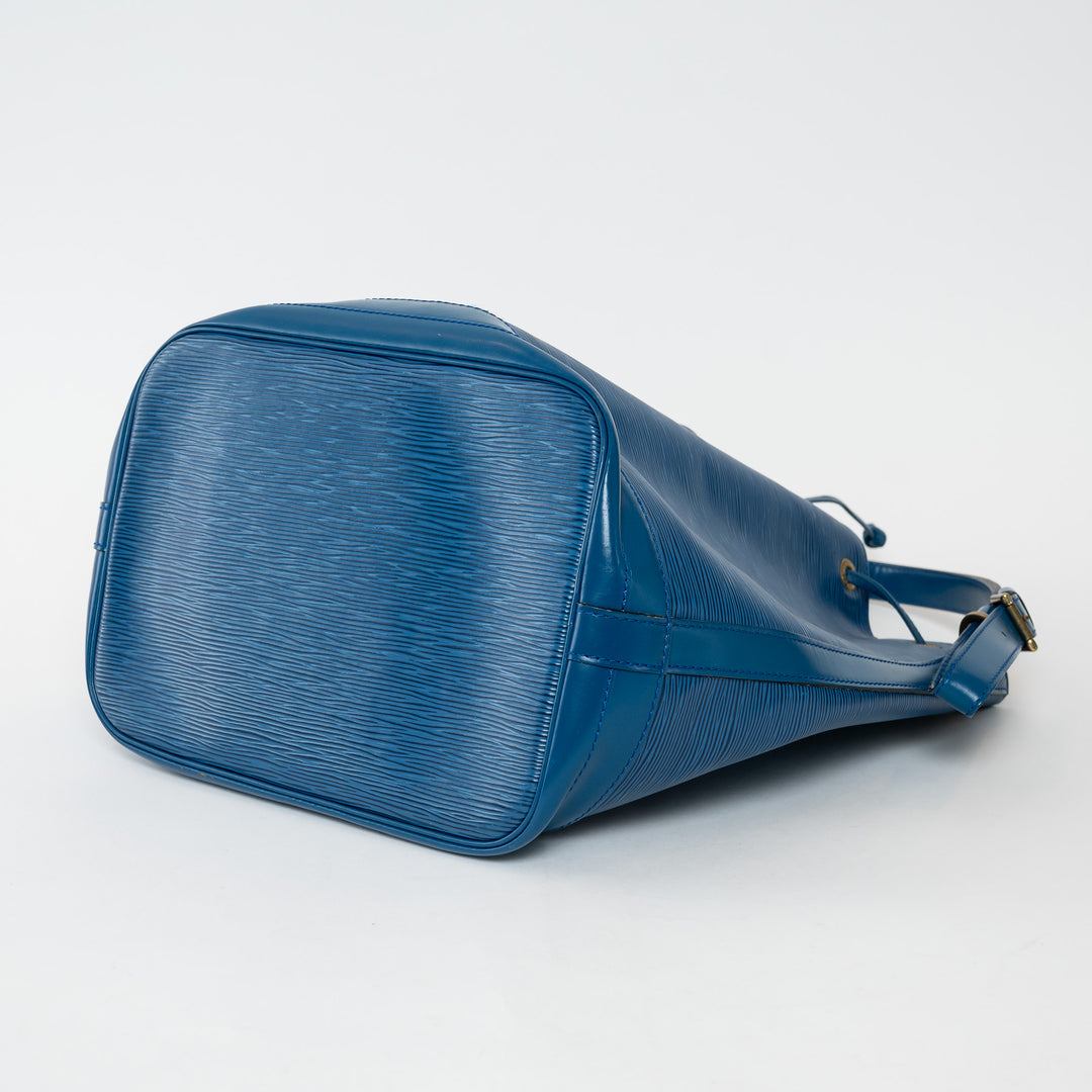 Louis Vuitton Blue Epi Leather Noe GM Bucket Bag