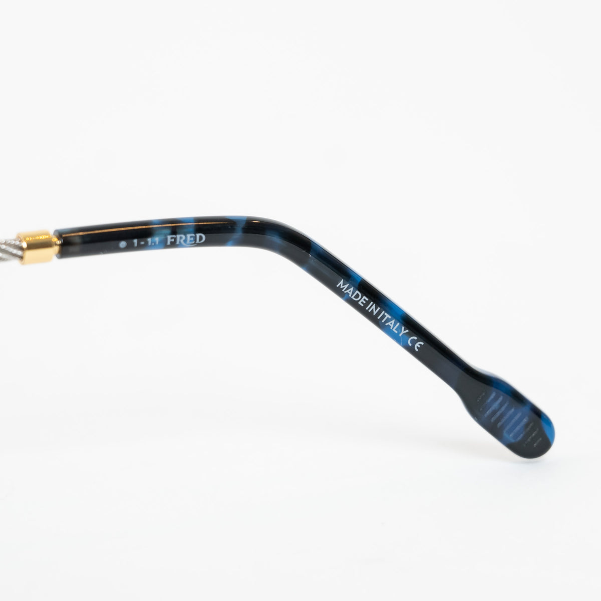 Fred Manille & Cable Gold Frame Rimless Sunglasses