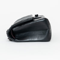 Pre-Loved Chanel™ Black Aged Lambskin Chevron Medium 2.55 Double Flap Bag