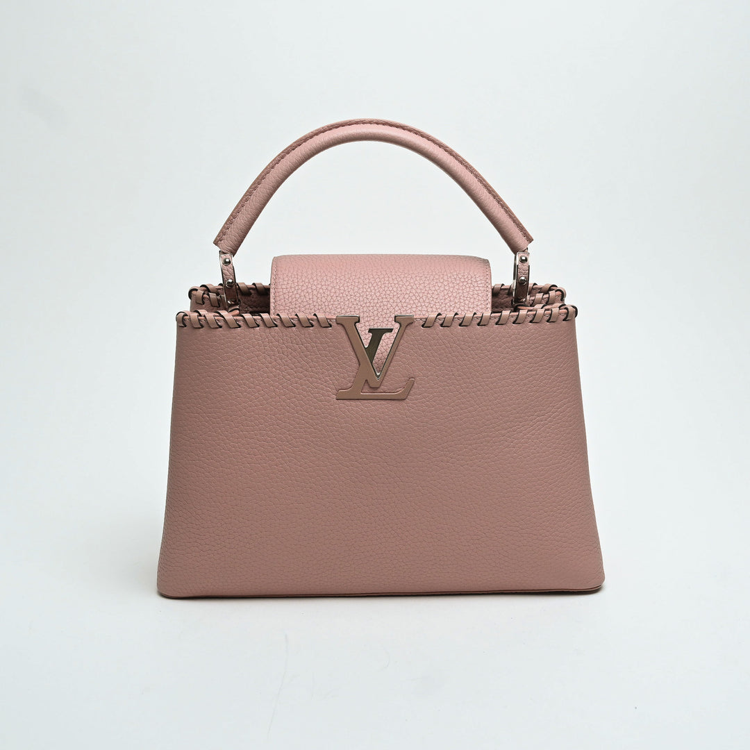 Louis Vuitton Pink Taurillon Leather Capucines MM Handbag