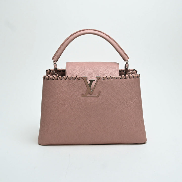 Louis Vuitton Pink Taurillon Leather Capucines MM Handbag
